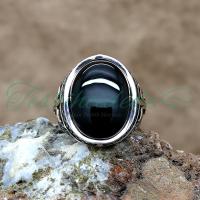 925 Ayar Gümüş Oniks Taşlı Erkek Yüzük