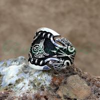 925 Ayar Gümüş Tuğra Kartal Pençeli Erkek Yüzük