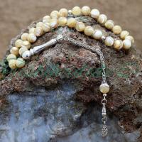 925 Ayar Gümüş Tasarım Sedef Taşı Tesbih