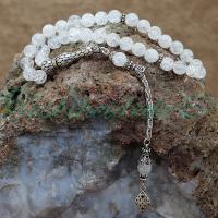 925 Ayar Gümüş Tasarım Necef Doğaltaş Tesbih