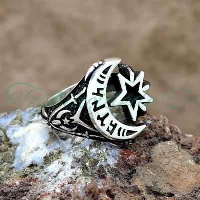 925 Ayar Gümüş Ayyıldız Pençe Tasarım Erkek Yüzük