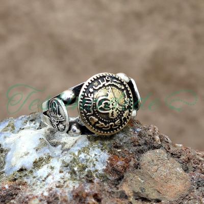 925 Ayar Gümüş Tuğralı Osmanlı Sikkesi Erkek Yüzük