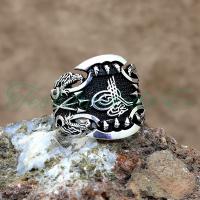 925 Ayar Gümüş Tuğra Kartal Pençeli Erkek Yüzük