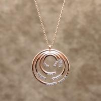 925 Ayar Gümüş Roz Kaplamalı Hayalet Kolye