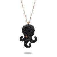 925 Ayar Gümüş Ahtapot Hayalet Kolye