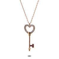 925 Ayar Gümüş Kalbimin Anahtarı Hayalet Kolye