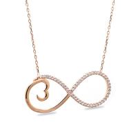 925 Ayar Gümüş Sonsuzluk Hayalet Kolye