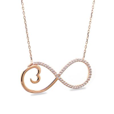 925 Ayar Gümüş Sonsuzluk Hayalet Kolye