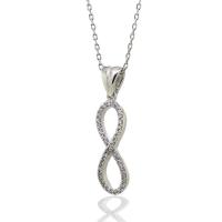 925 Ayar Gümüş Zirkon Taşlı Sonsuzluk Kolye