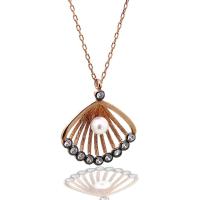 925 Ayar Gümüş İstiridye İnci Hayalet Kolye