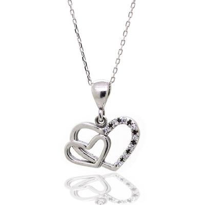 925 Ayar Gümüş Kalp Kalbe Kolye