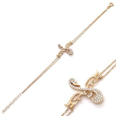 925 Ayar Gümüş Kuğu Bileklik