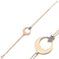 925 Ayar Gümüş Atatürk Silüetli Ayyıldız Bileklik