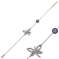 925 Ayar Gümüş Nazar Boncuklu Yusufçuk Bileklik