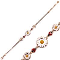 925 Ayar Gümüş Papatya Uğur Böceği Bileklik