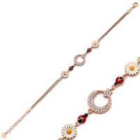 925 Ayar Gümüş Papatya Uğur Böceği Ayyıldız Bileklik