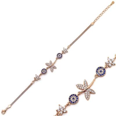 925 Ayar Gümüş Yusufçuk Ve Nazar Boncuklu Bileklik