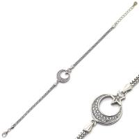 925 Ayar Gümüş Ayyıldız Bileklik