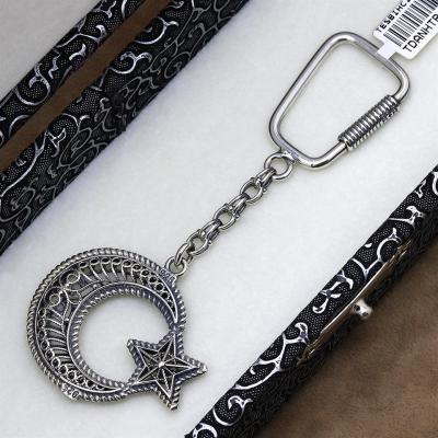 925 Ayar Gümüş Ayyıldız Anahtarlık
