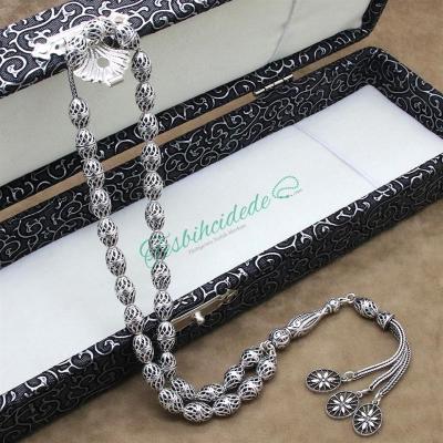 925 Ayar Gümüş Kızılcık Model Tesbih