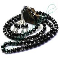 99'Luk Esmaül Hüsna İşlemeli Erzurum Oltu Taşı Namaz Tesbih