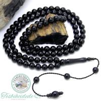 99'luk Sistemli Sade Erzurum Oltu Taşı Tesbih (6.5x6.5 mm)