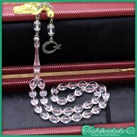 Ayyıldız Püsküllü Şeffaf Uçak Camı Tesbih