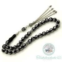 Baklava İşlemeli Erzurum Oltu Taşı Tesbih