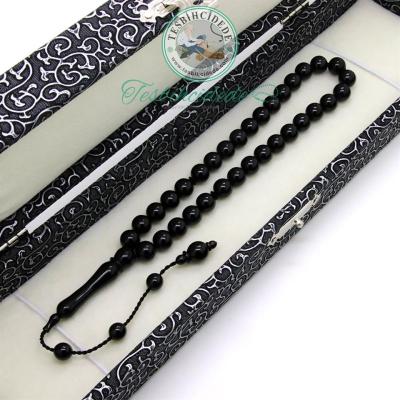 Bilek Boy Sistemli Sade Erzurum Oltu Taşı Tesbih (8X8 mm)