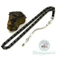 Burgu İşlemeli Kesme Model Erzurum Oltu Taşı Tesbih