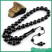 Büyük Boy Sistemli Sade Erzurum Oltu Taşı Tesbih (10X10 mm)