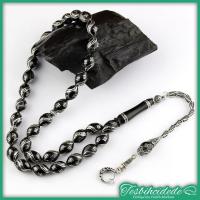 Çeşm-İ Bülbül Ve Baklava İşlemeli Erzurum Oltu Taşı Tesbih