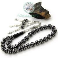 Çift Çember Arası Baklava Model Erzurum Oltu Taşı Tesbih