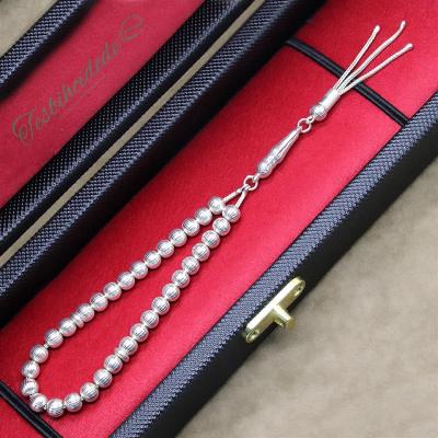 Dört Parmak Boy 925 Ayar Gümüş Tesbih