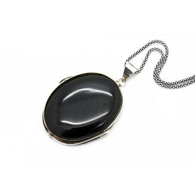 El İşçiliği Bayan Oltu Taşı Kolye