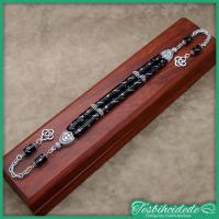 Gümüş Ayyıldız Tasarım Zaza Erzurum Oltu Taşı Tesbih