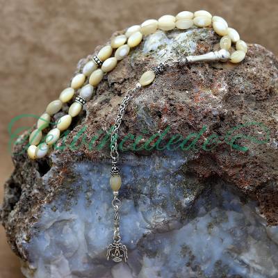 Gümüş Selçuklu Kartalı Tasarım Sedef Tesbih