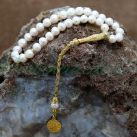 Gümüş Tuğra Tasarım İnci Tesbih