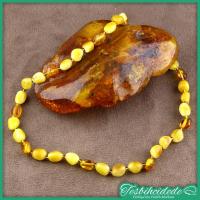 Has Kehribar Bebek Diş Kolyesi