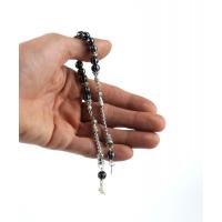 İşlemeli Oltu Taşı Zaza Sallama Tesbih