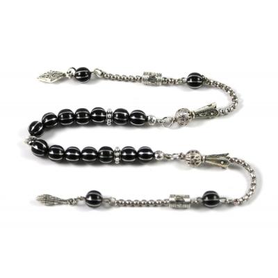 İşlemeli Oltu Zaza Sallama Tesbih