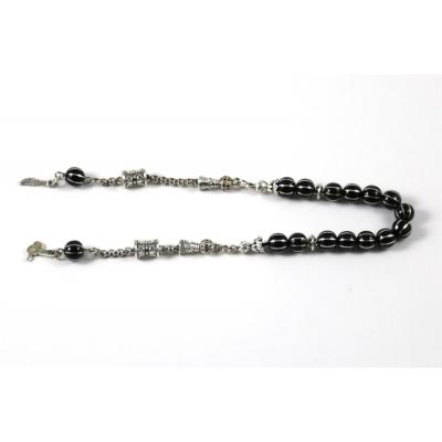 İşlemeli Oltu Zaza Sallama Tesbih