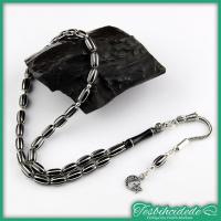 Kapsül Model 6'lı Karpuz İşlemeli Erzurum Oltu Taşı Tesbih