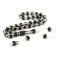 Kemik İşlemeli Özel Tasarım Koyu Kahve Kuka Tesbih