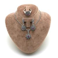 Kök Yakut Taşlı Markazit Gümüş Üçlü Takım