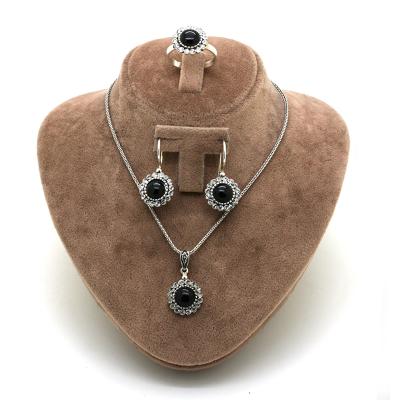 Oltu Taşlı Gümüş Üçlü Takım