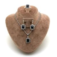 Oltu Taşlı Gümüş Üçlü Takım