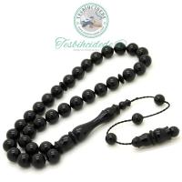 Osmanlı Formda Koyu Kırmızı Sıkma Ateş Kehribar Tesbih