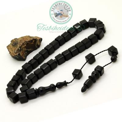 Özel Zar Tasarım Sade Erzurum Oltu Taşı Tesbih