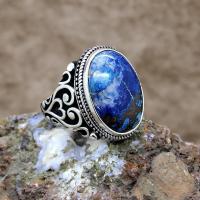 Sodalit Taşlı Erkek Gümüş Yüzük